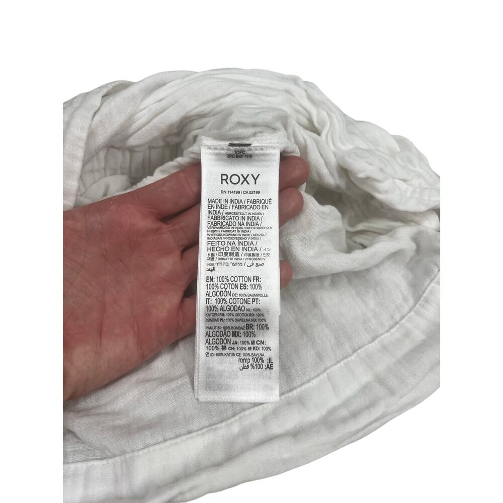 Roxy White Cotton Gauze Shorts Small NWT - Picture 5 of 7